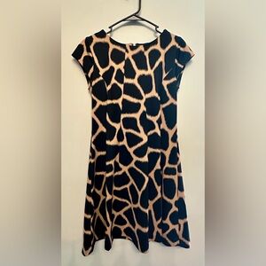 MICHAEL Michael Kors Abstract Animal Print Mini Dress Size 2